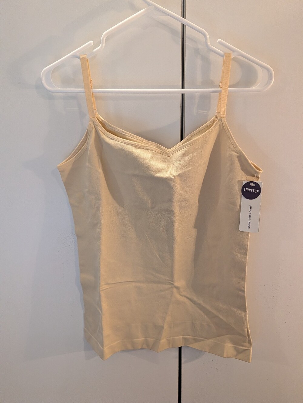 Empetur Shapemint Woman's 4XL Beige Seamless Scoop Neck Cami Top NWT